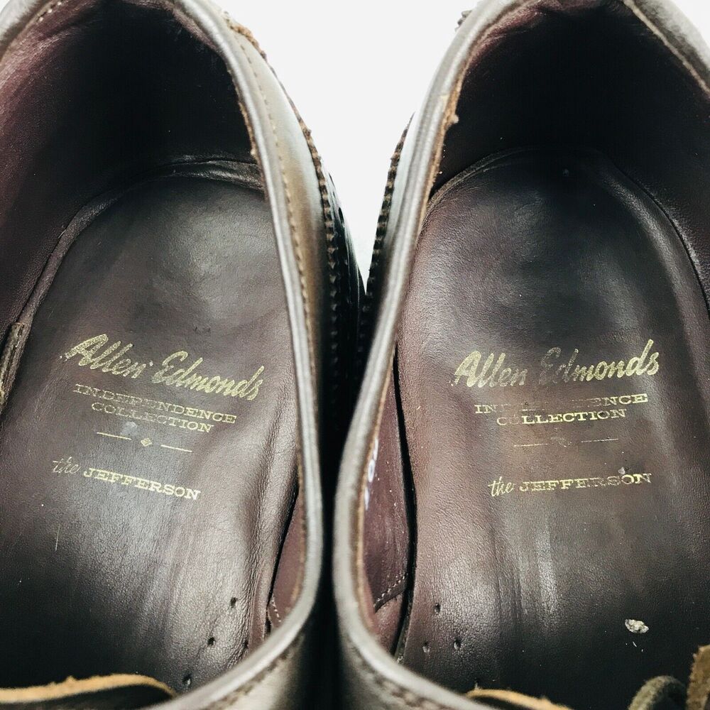 Allen Edmonds Jefferson Independence Wingtip Oxfords Mens Size‎ 10.5 Dress Shoes - Picture 9 of 12